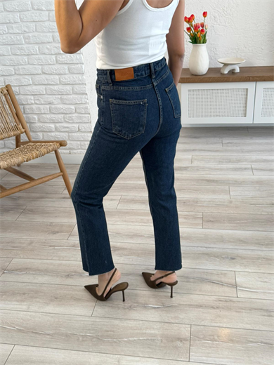 Premium Kalite Yüksek Bel Boyfit Jean Tint