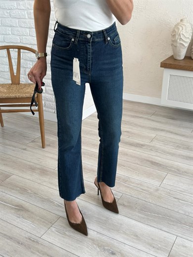 Premium Kalite Yüksek Bel Kesik Paça Bilek Boy İspanyol Tint