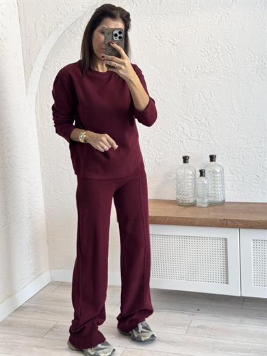 Selanik Kumaş Takım  Bordo