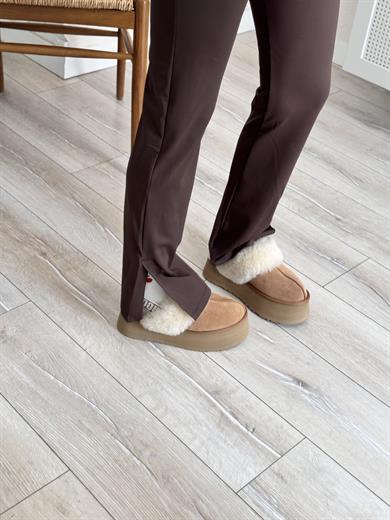 Soft Touch Lüx Kalite Oysh Model Yırtmaçlı Tayt Takım