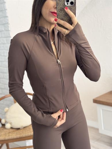 Soft Touch Lüx Kalite Oysh Model Yırtmaçlı Tayt Takım