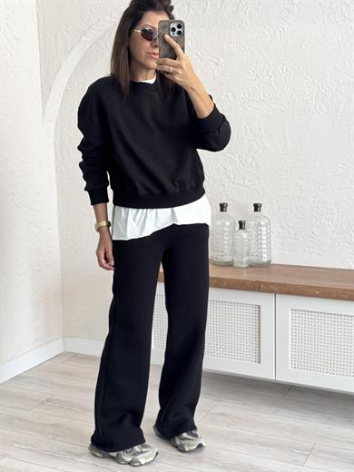 Üç İplik Şardonsuz Bomber Sweat