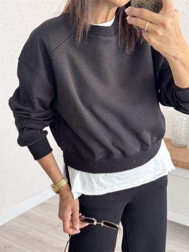 Üç İplik Şardonsuz Bomber Sweat