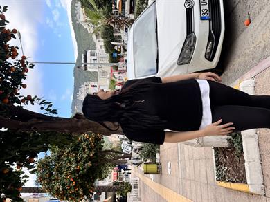 Yarım Kol Yumoş Kazak Siyah