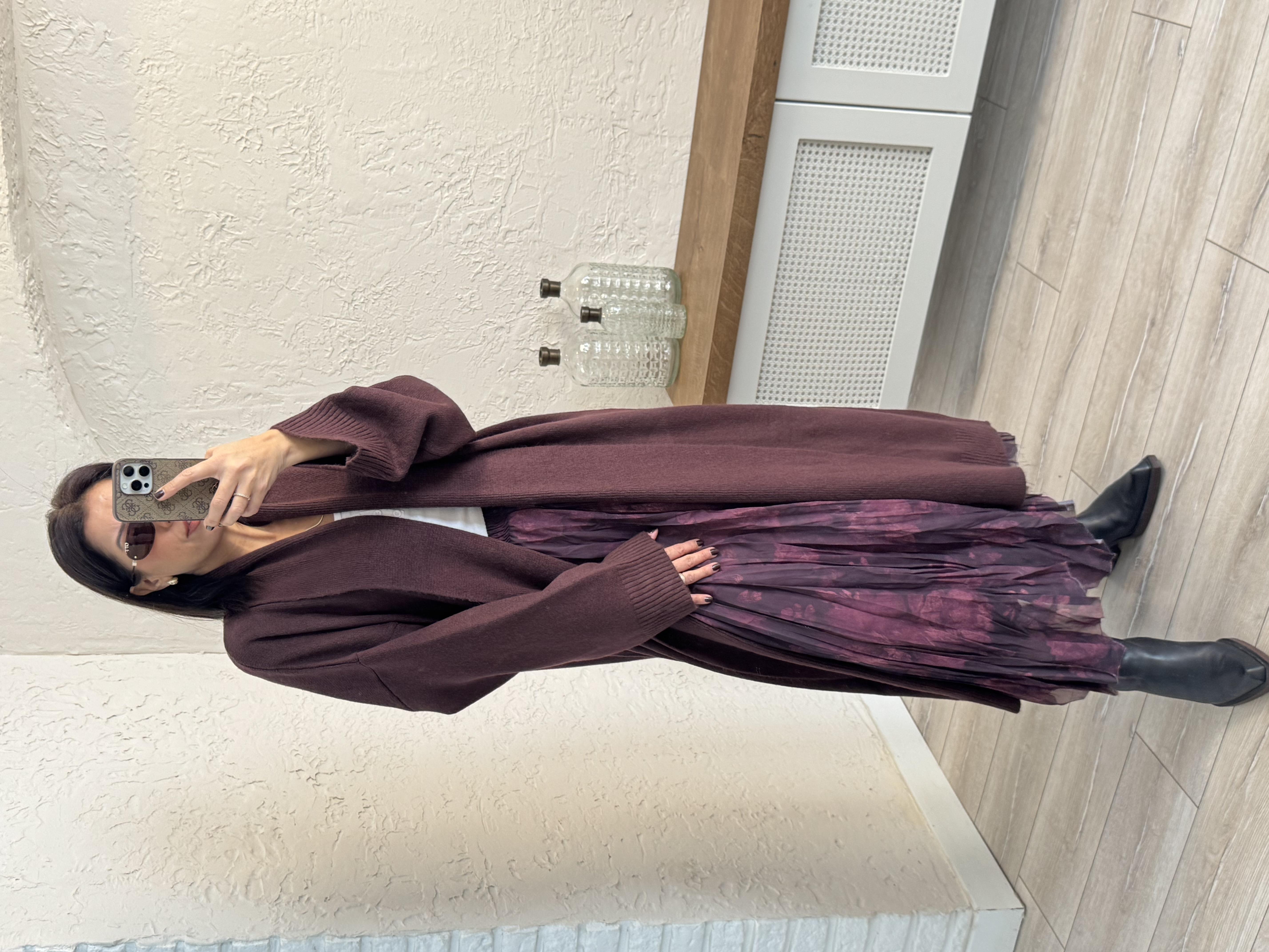 Desenki Etek Mürdüm 