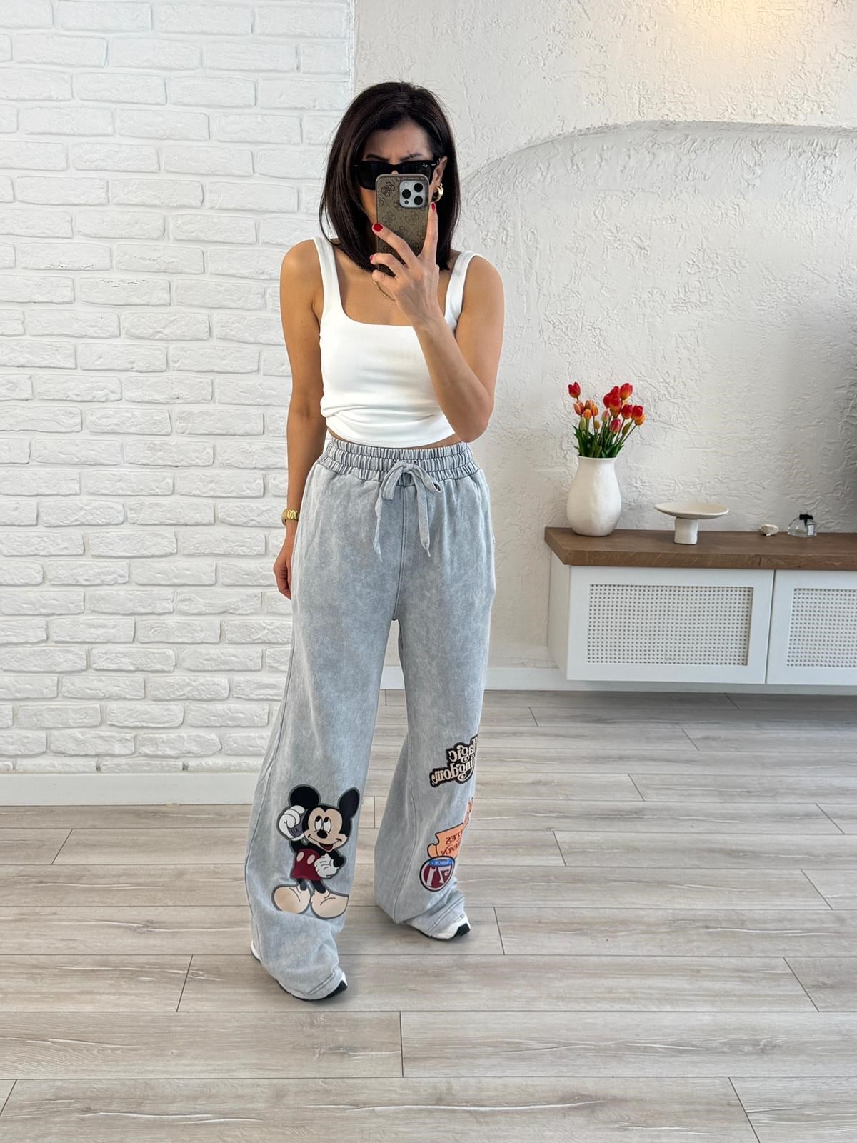 Magic Kingdom Baskılı Eşofman Gri