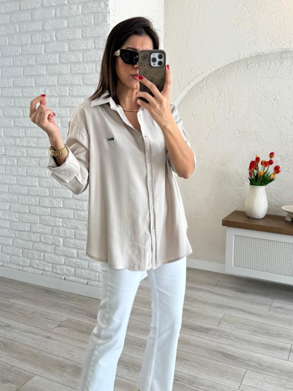 Taş Kupra Uzun Kol Gömlek 