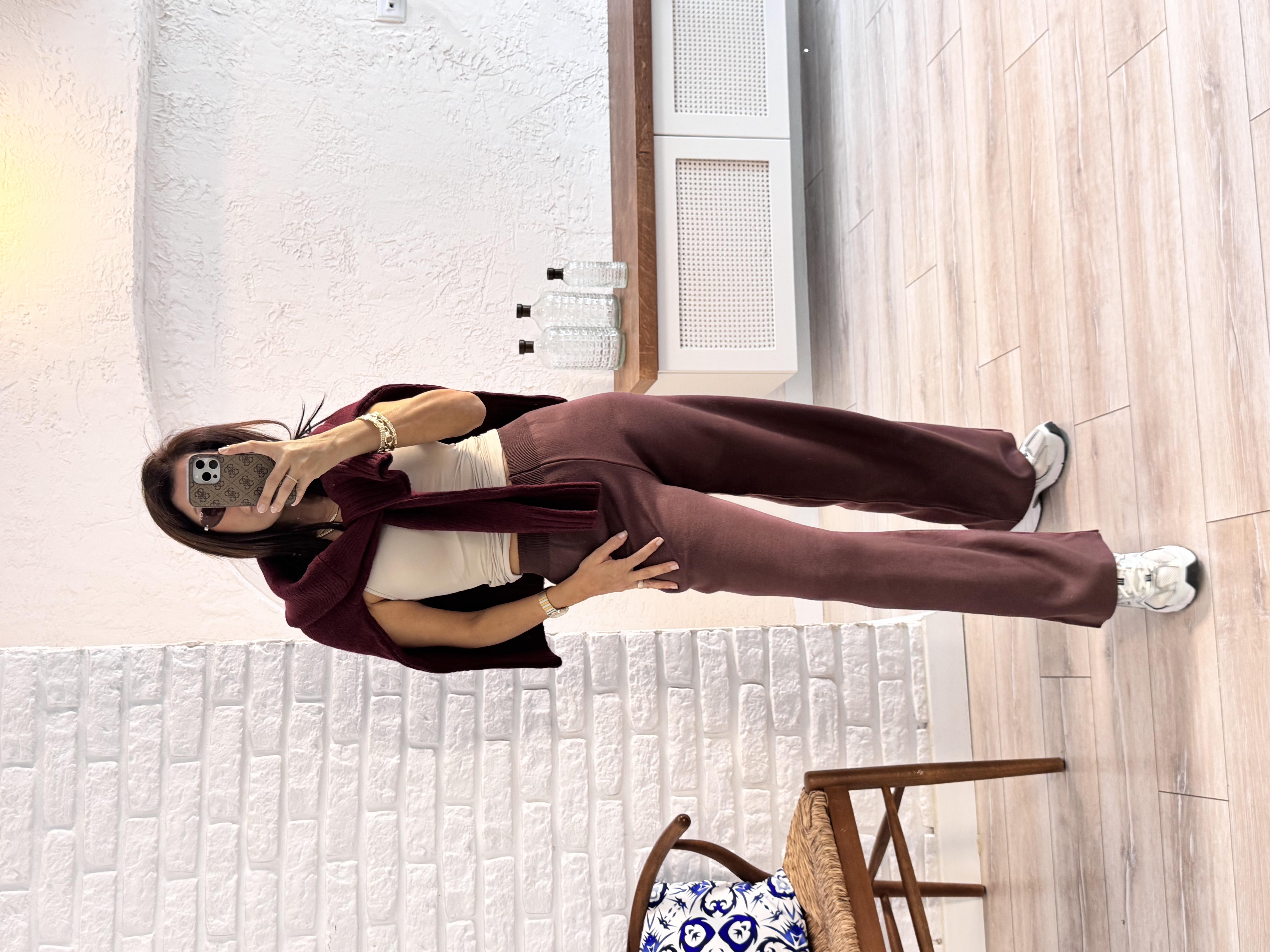 Triko Pantolon Mürdüm 