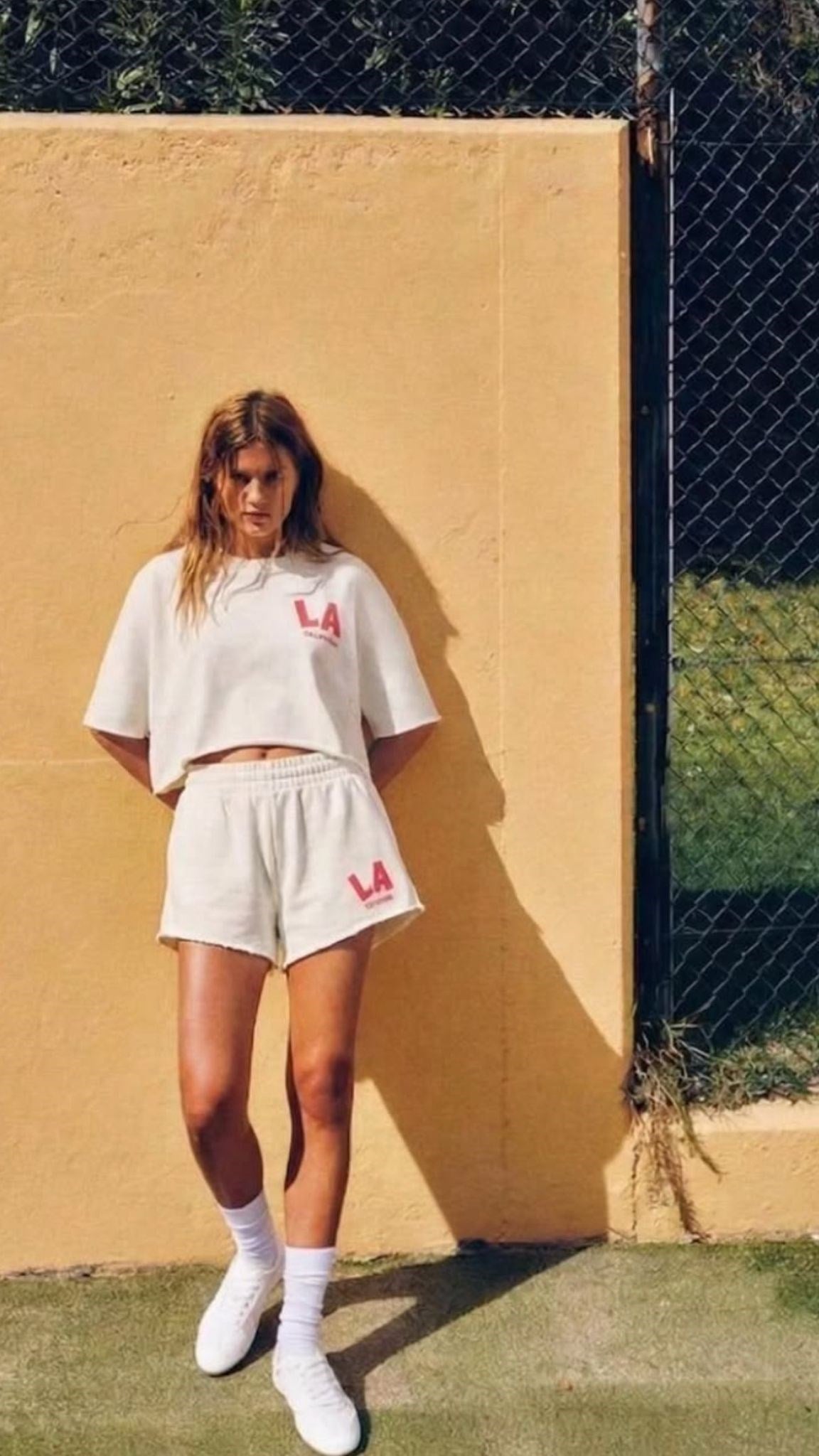 Yazı Baskılı Taş Yıkamalı Oversize Takım Gri