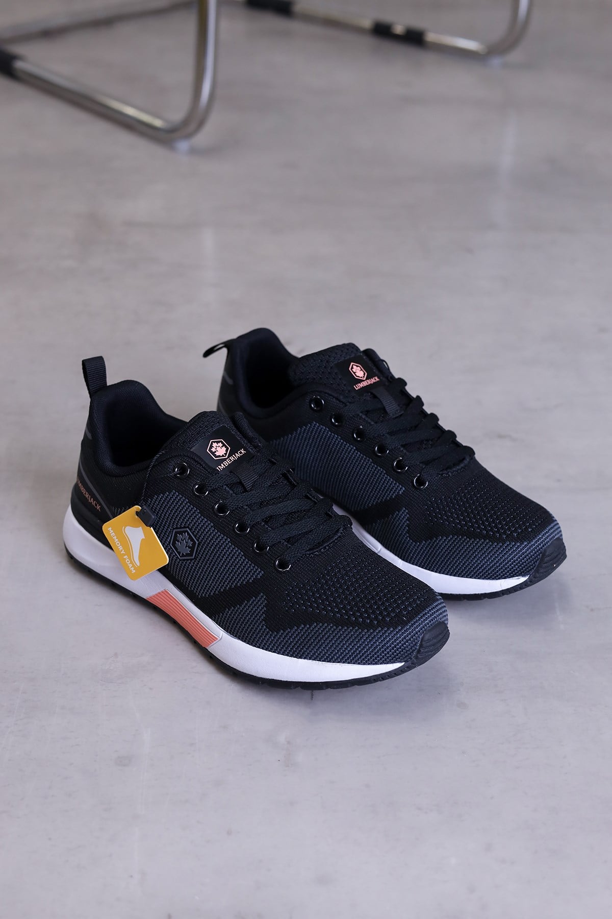 lj2013-lumberjack  model 3 cm tabanlı orjinal spor ayakkabı SIYAH