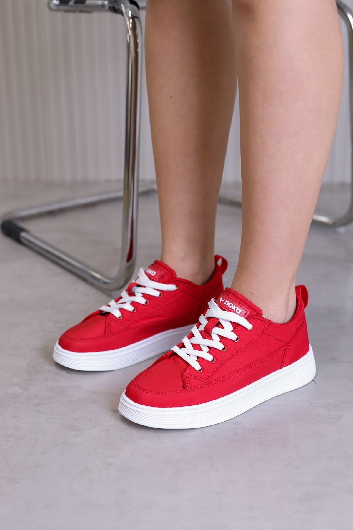 mira model 3 cm tabanlı yeni sezon spor ayakkabı KIRMIZI