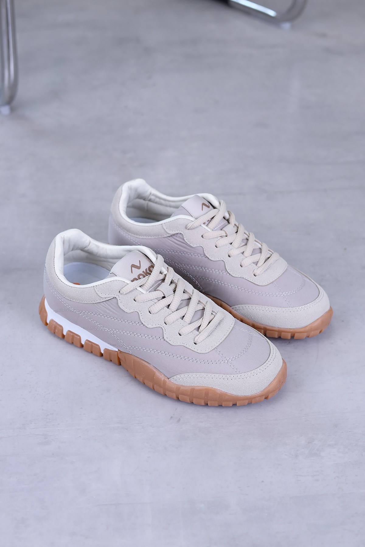 motta model 3 cm taban yeni sezon spor ayakkabı BEJ