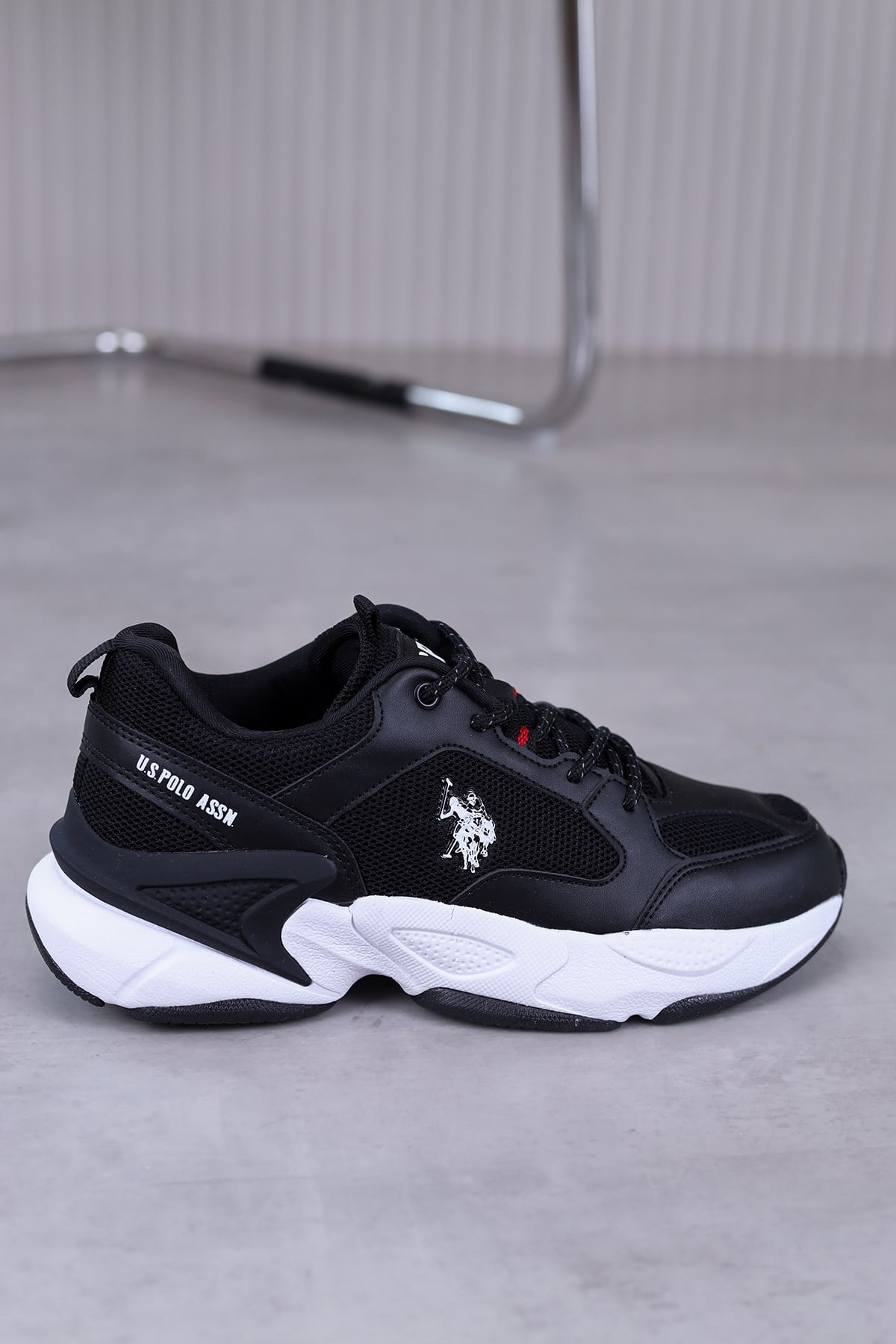 p8531 model 3 cm tabanlı yeni sezon spor ayakkabı SIYAH
