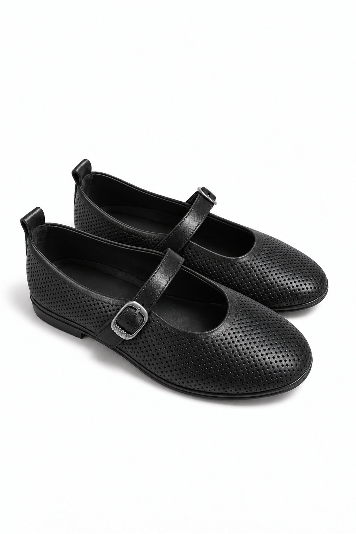 Simba model 2 cm tabanlı orjinal deri  babet loafer SIYAH