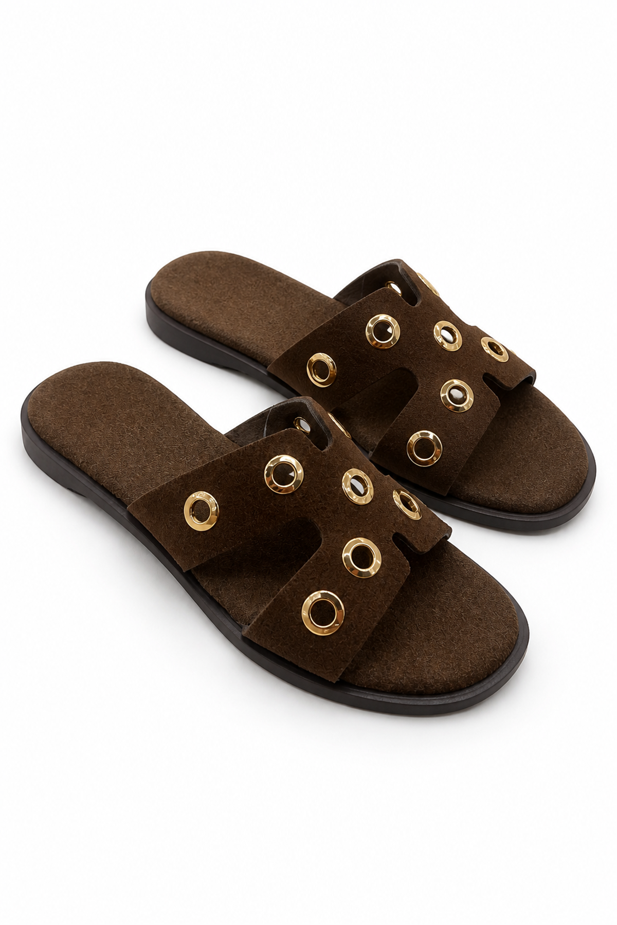 sole model yeni sezon terlik KAHVE