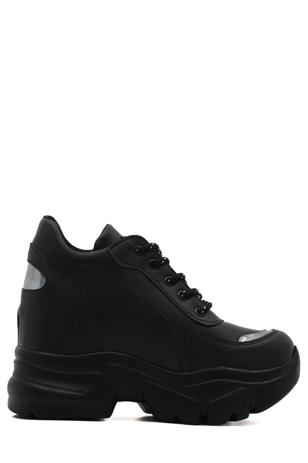 Blas 10 Cm Dolgu Topuk Yeni̇ Sezon Sneakers Spor Ayakkabi Siyah - Still  Durağı