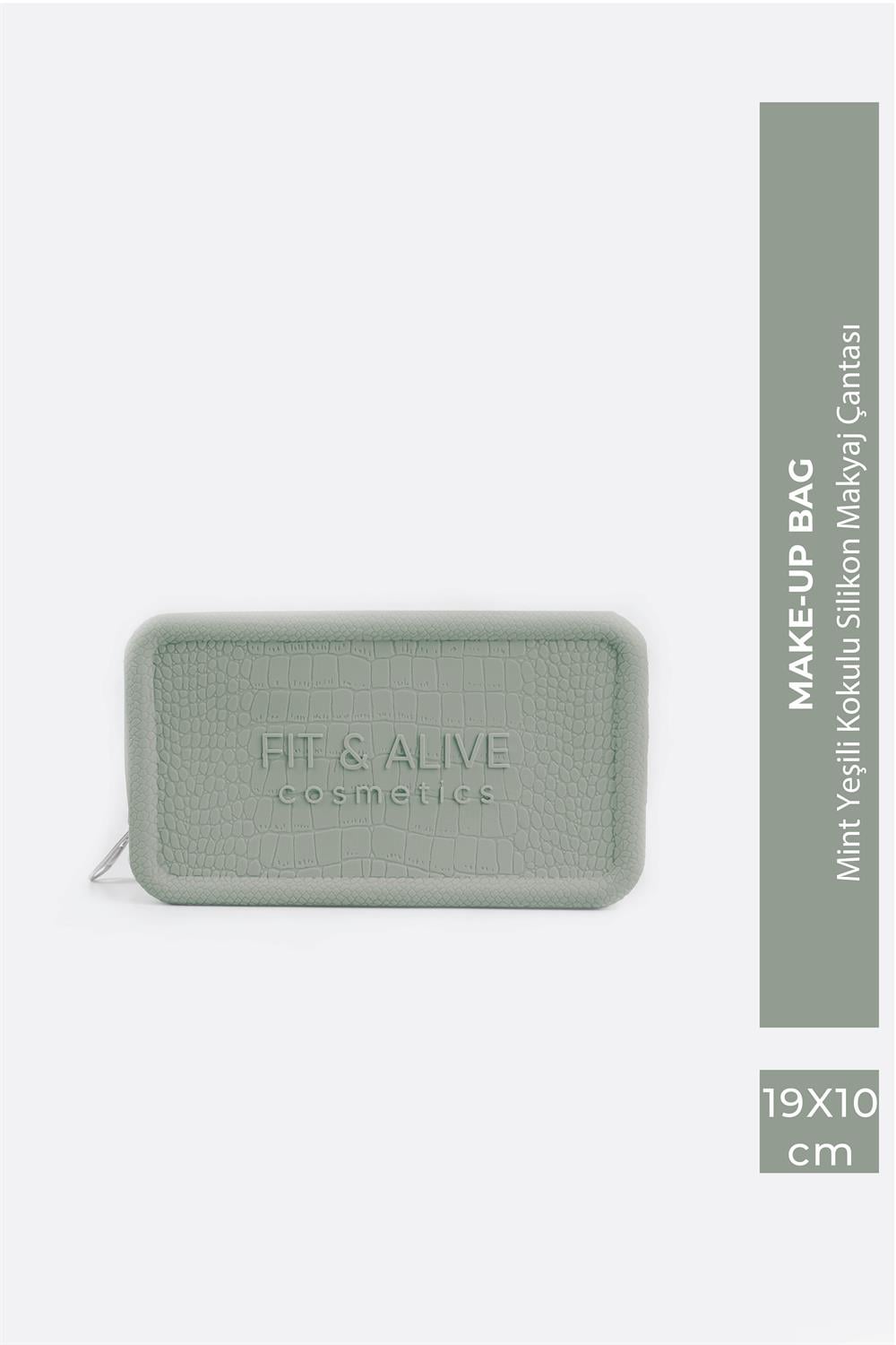 Fitalive Kokulu Slikon Makyaj Çantası - Mint Yeşili