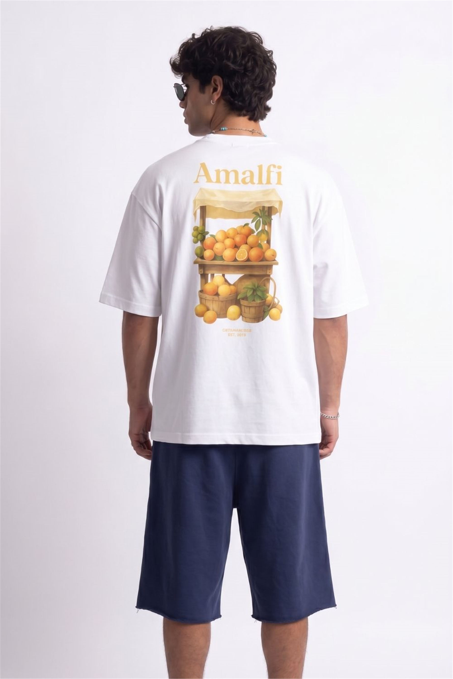 Amalfi Oversize Beyaz T-Shirt