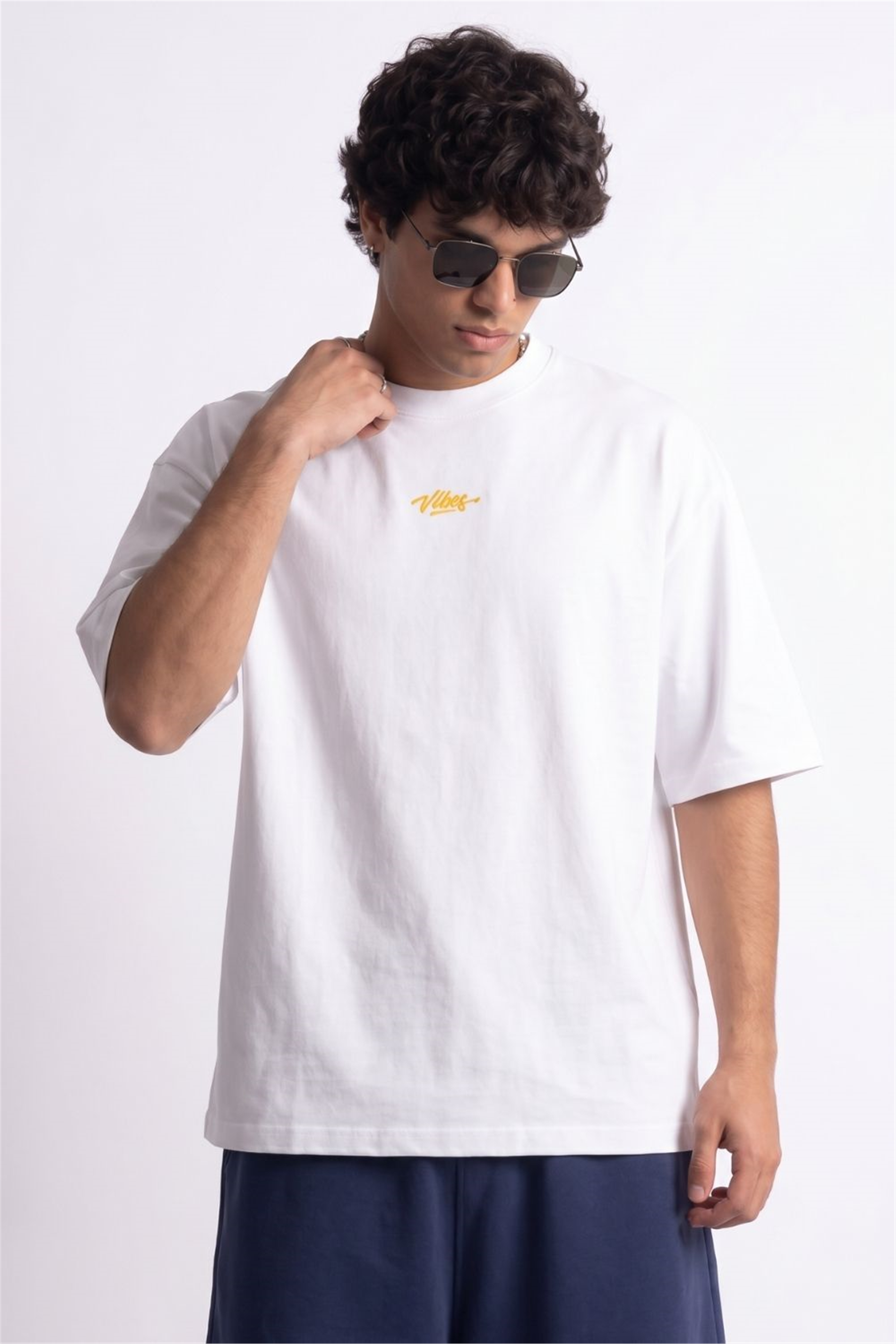 Erkek Amalfi Oversize Beyaz T-Shirt