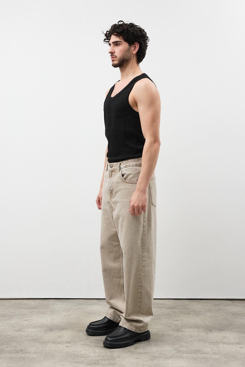 Erkek Basic Tank Top Siyah T-Shirt