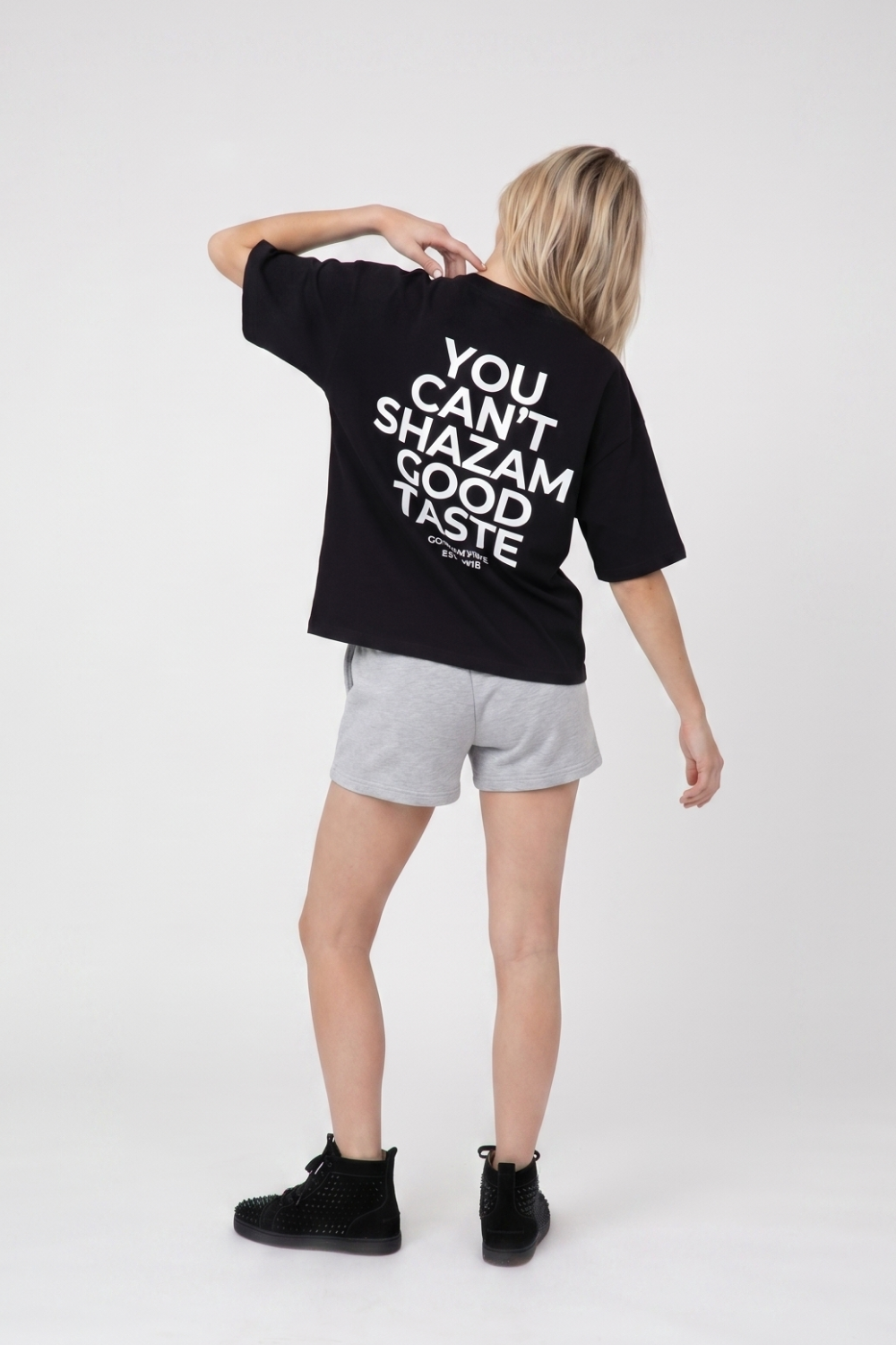 Boxy Shazam Siyah Premium T-Shirt