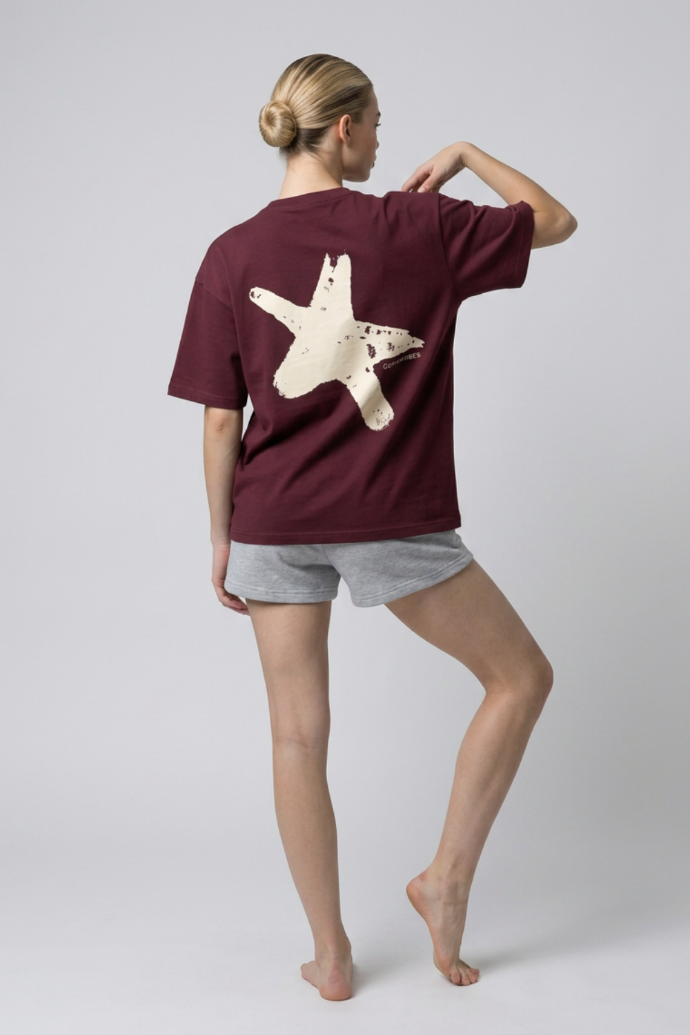 Boxy Star Bordo Premium T-Shirt