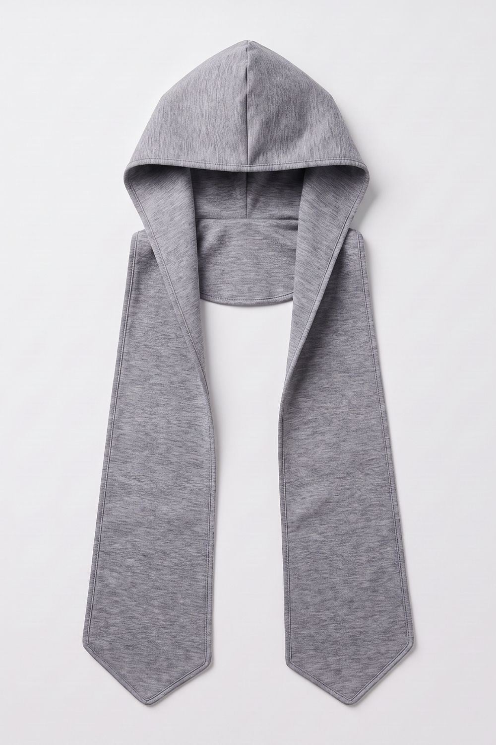 Chill Gri Kapüşonlu Atkı