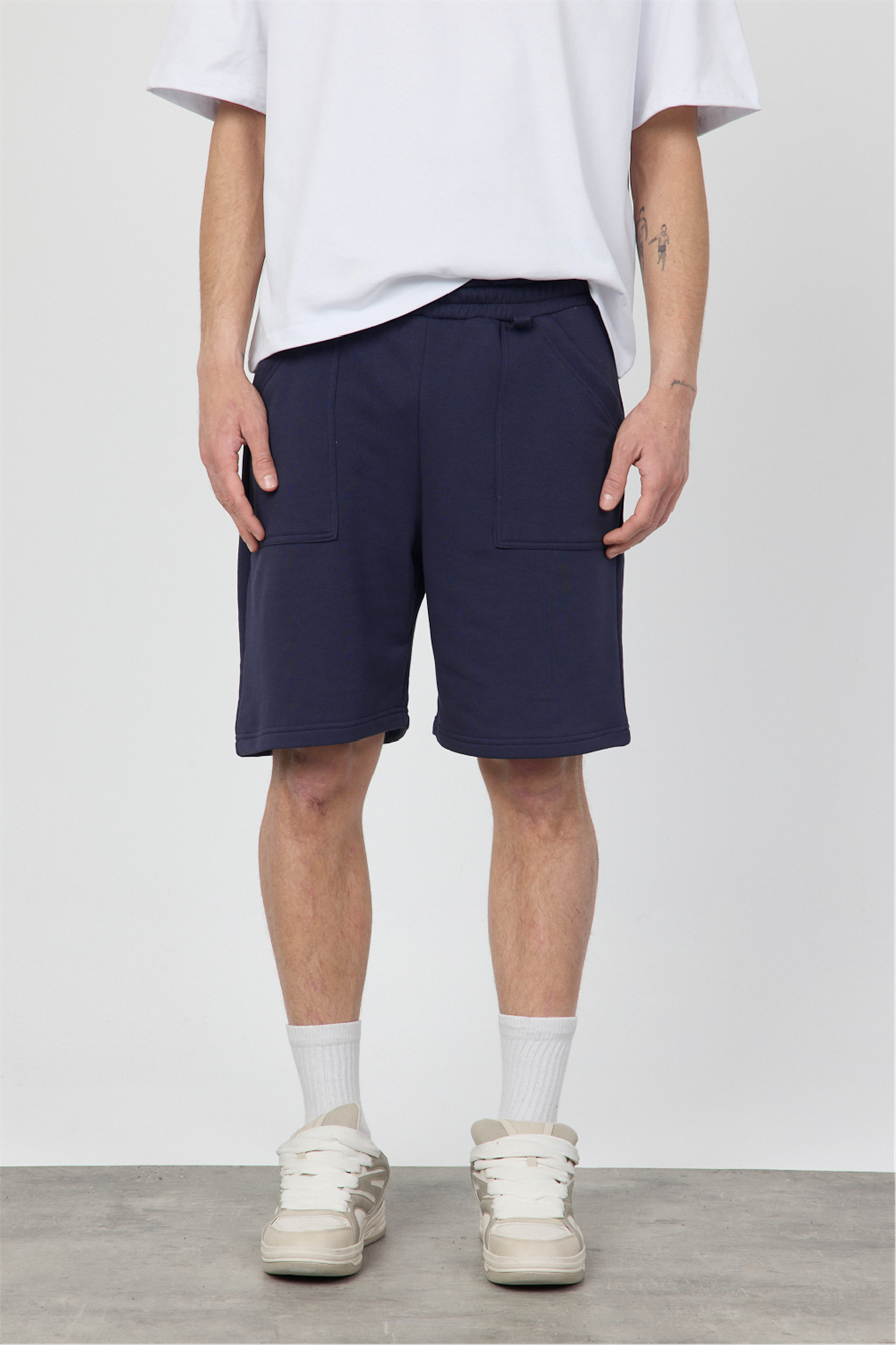 Erkek Blank Lacivert Şort
