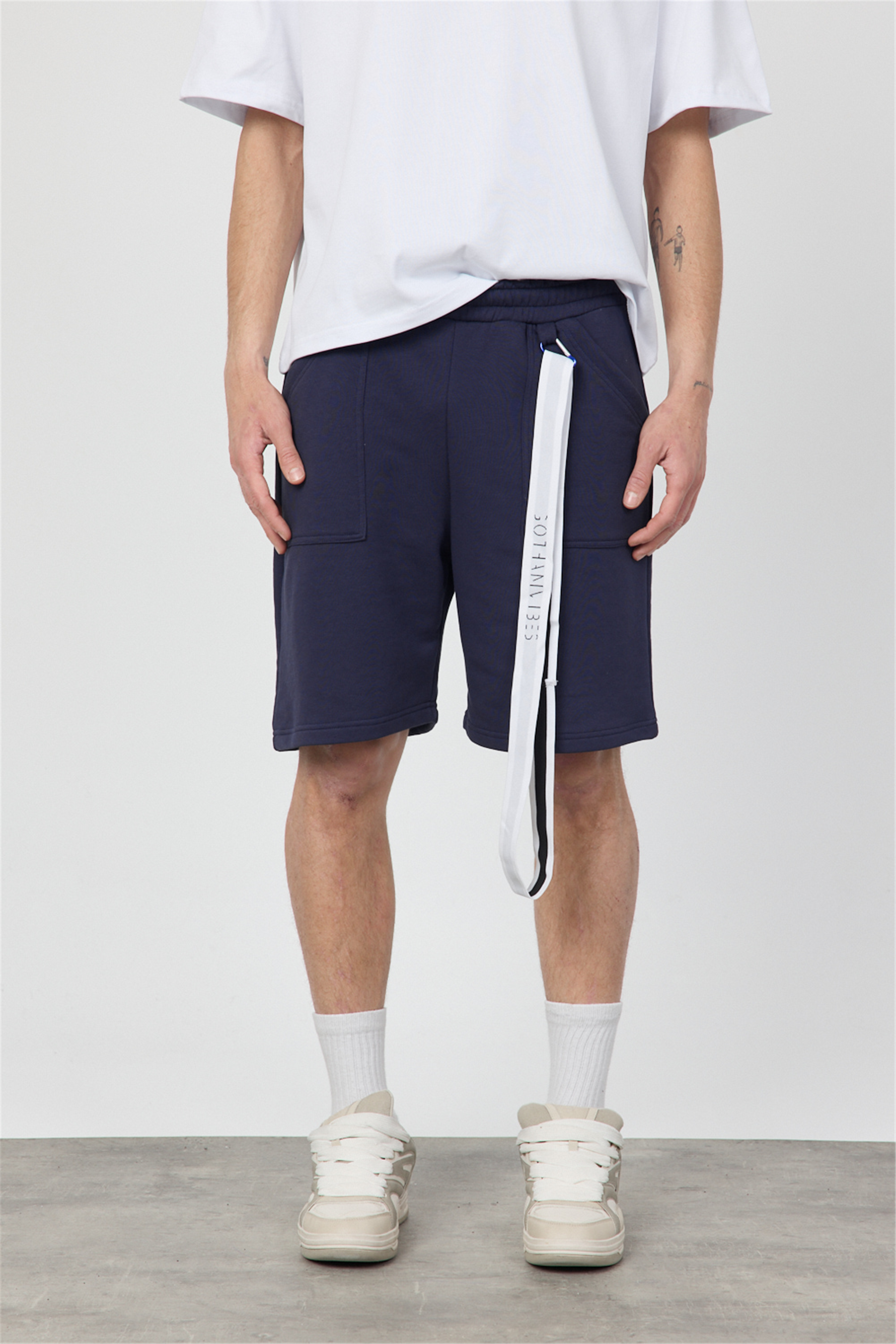 Erkek Blank Lacivert Şort