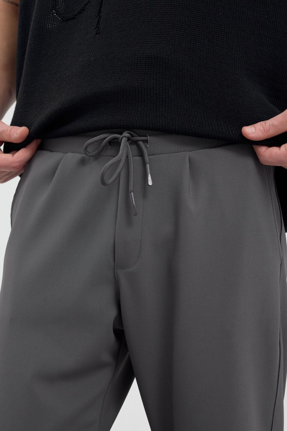 Erkek Boru Paça Füme Jogger Pantolon