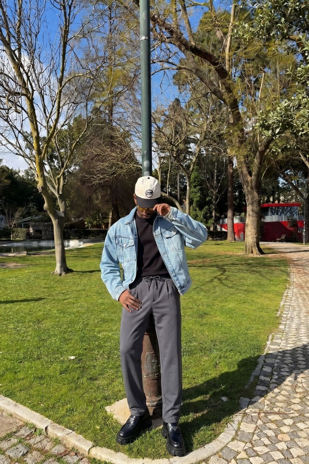 Erkek Boru Paça Füme Jogger Pantolon