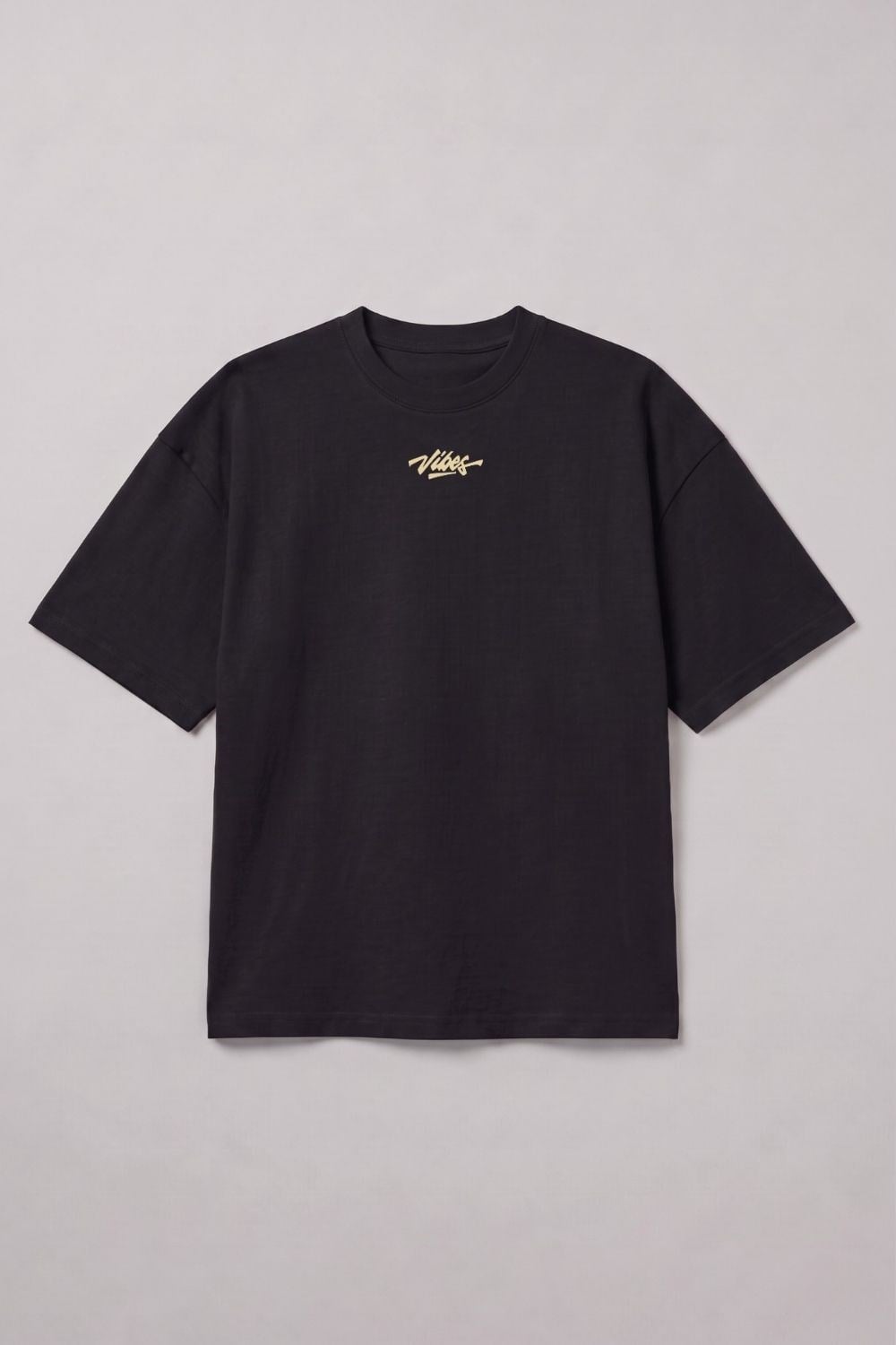 Erkek Rhytm Oversize Siyah Premium T-Shirt