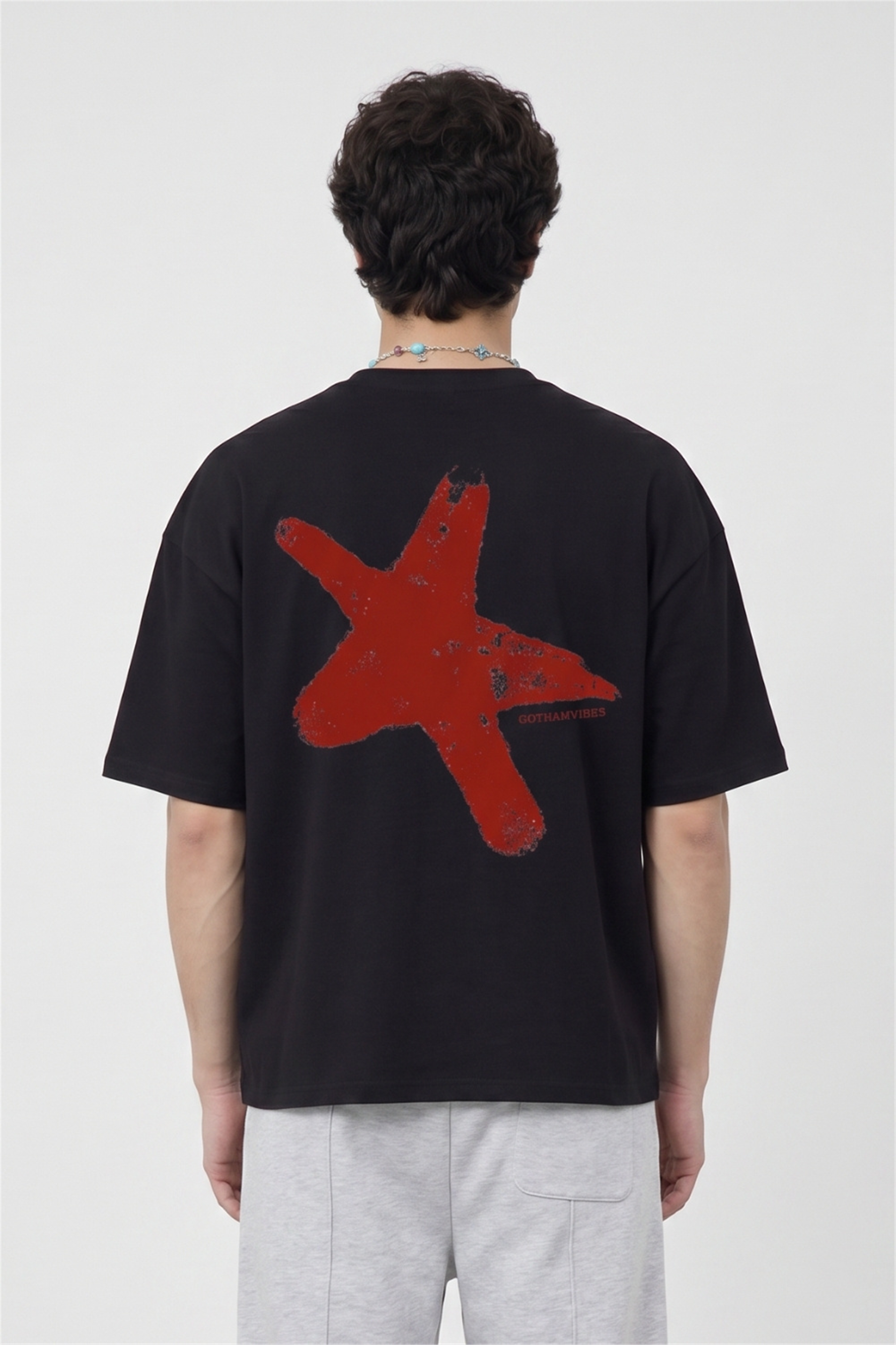 Boxy Star Siyah Premium T-Shirt