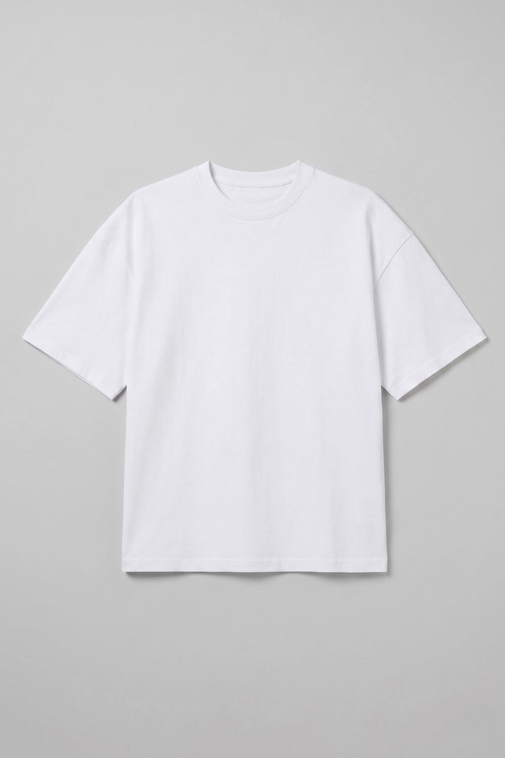 Erkek Chill Boxy Premium Beyaz T-Shirt