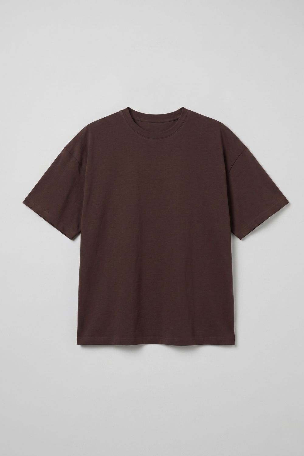 Erkek Chill Boxy Premium Kahverengi T-Shirt