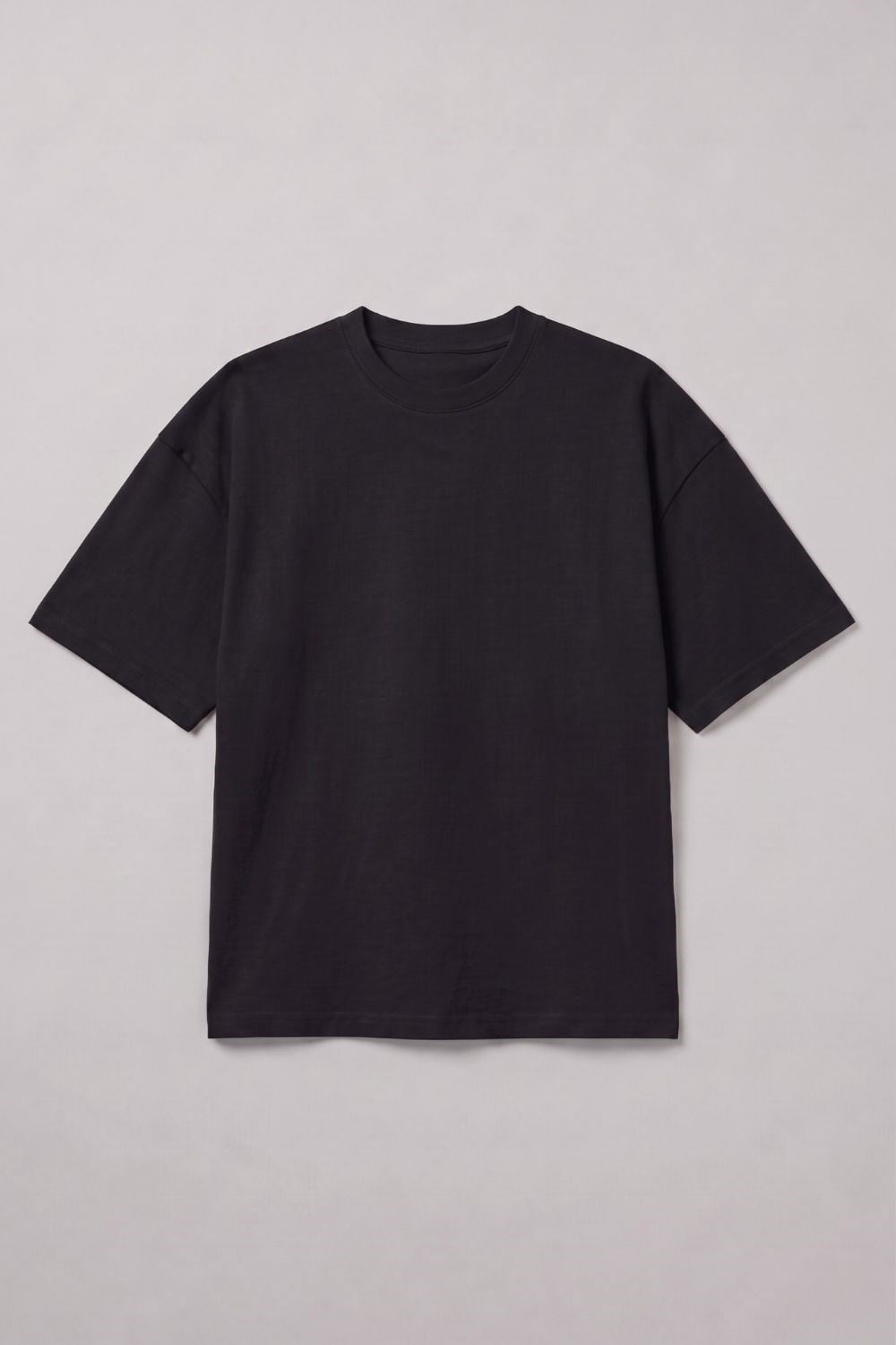 Erkek Chill Boxy Premium Siyah T-Shirt