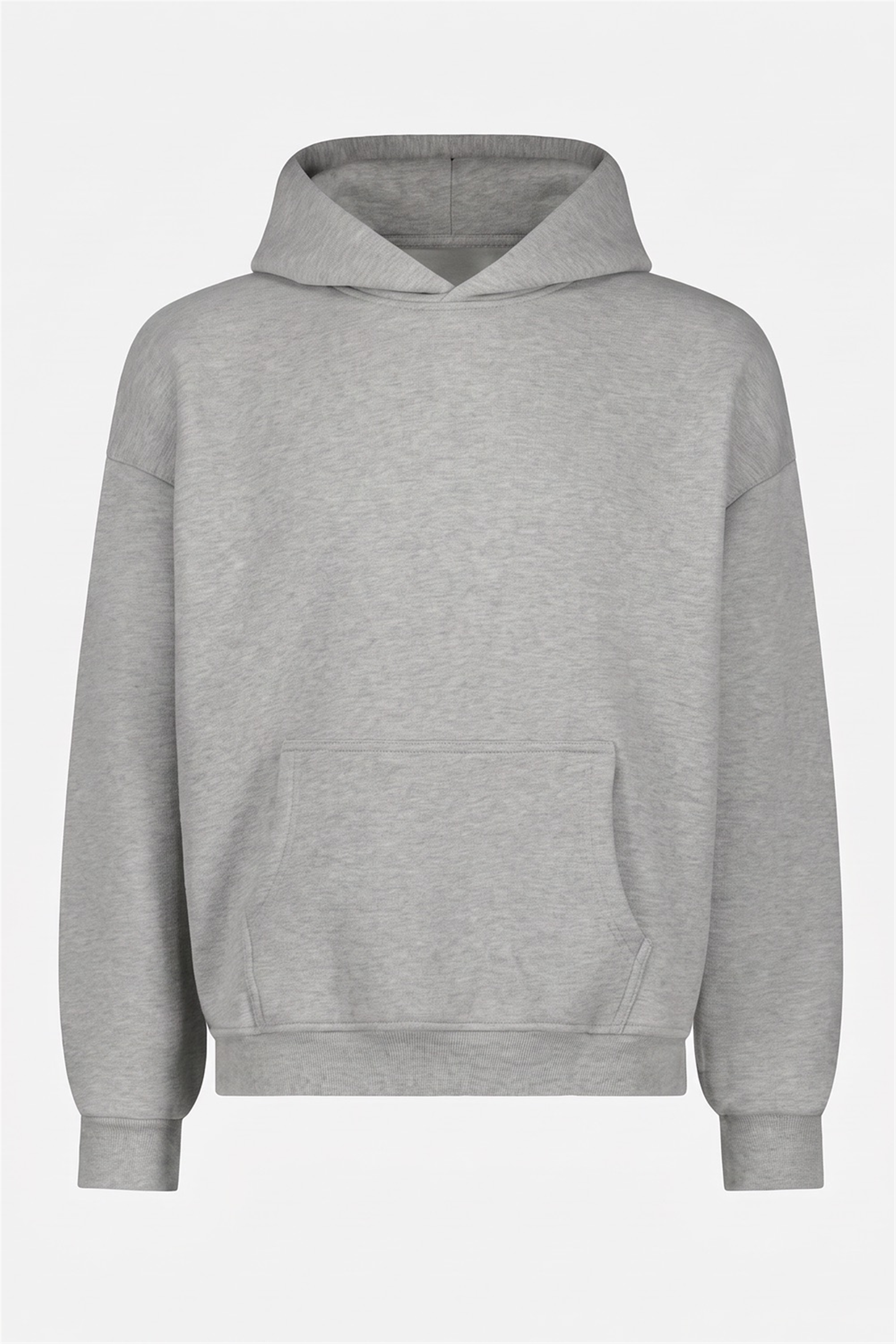 Erkek Chill Oversize Gri Hoodie