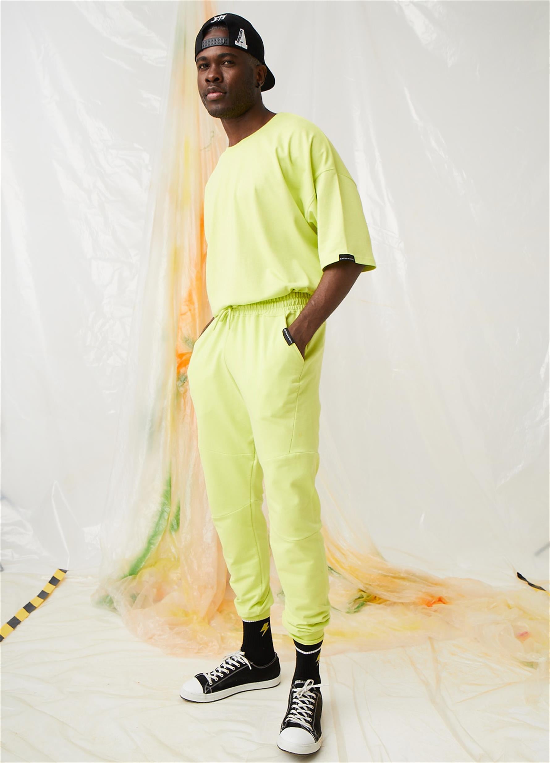 Erkek Equality Jogger Neon Sarı Eşofman Altı