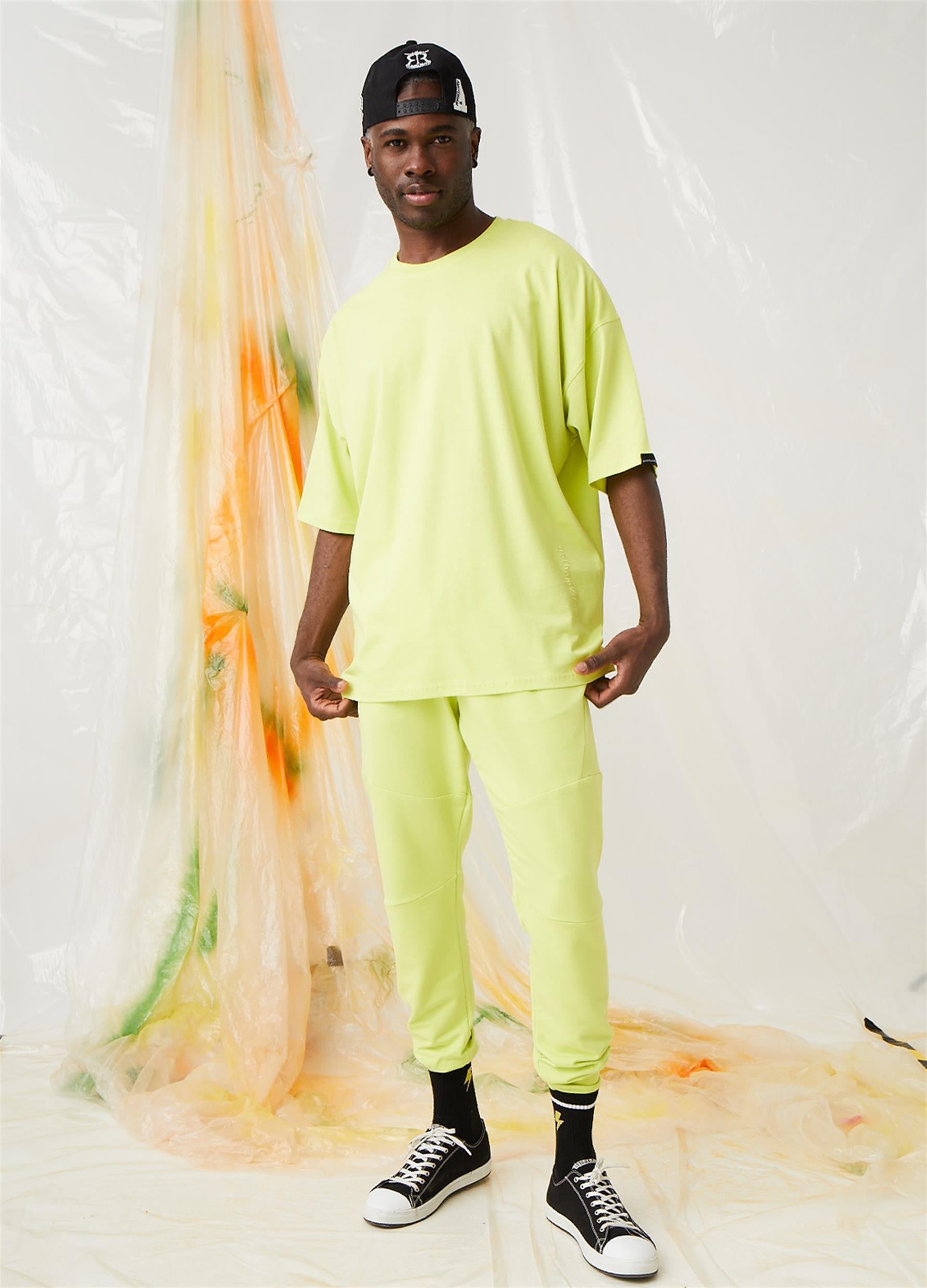 Erkek Equality Jogger Neon Sarı Eşofman Altı