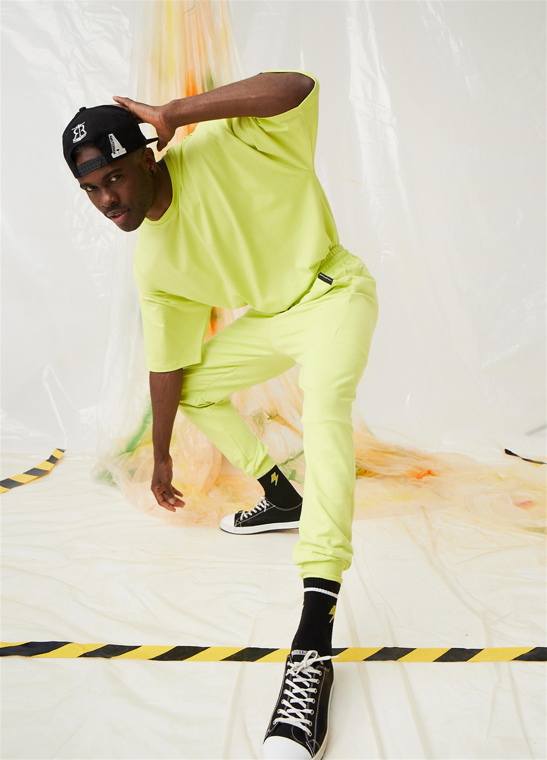 Erkek Equality Jogger Neon Sarı Eşofman Altı