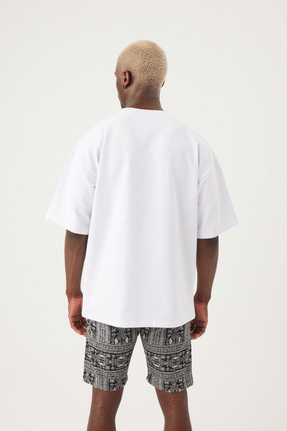 Erkek Hard To Explain Oversize Beyaz T-Shirt