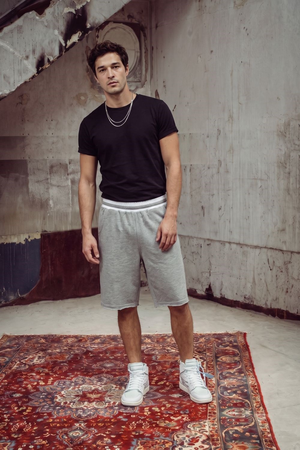 Erkek Muscle Fit Siyah T-Shirt