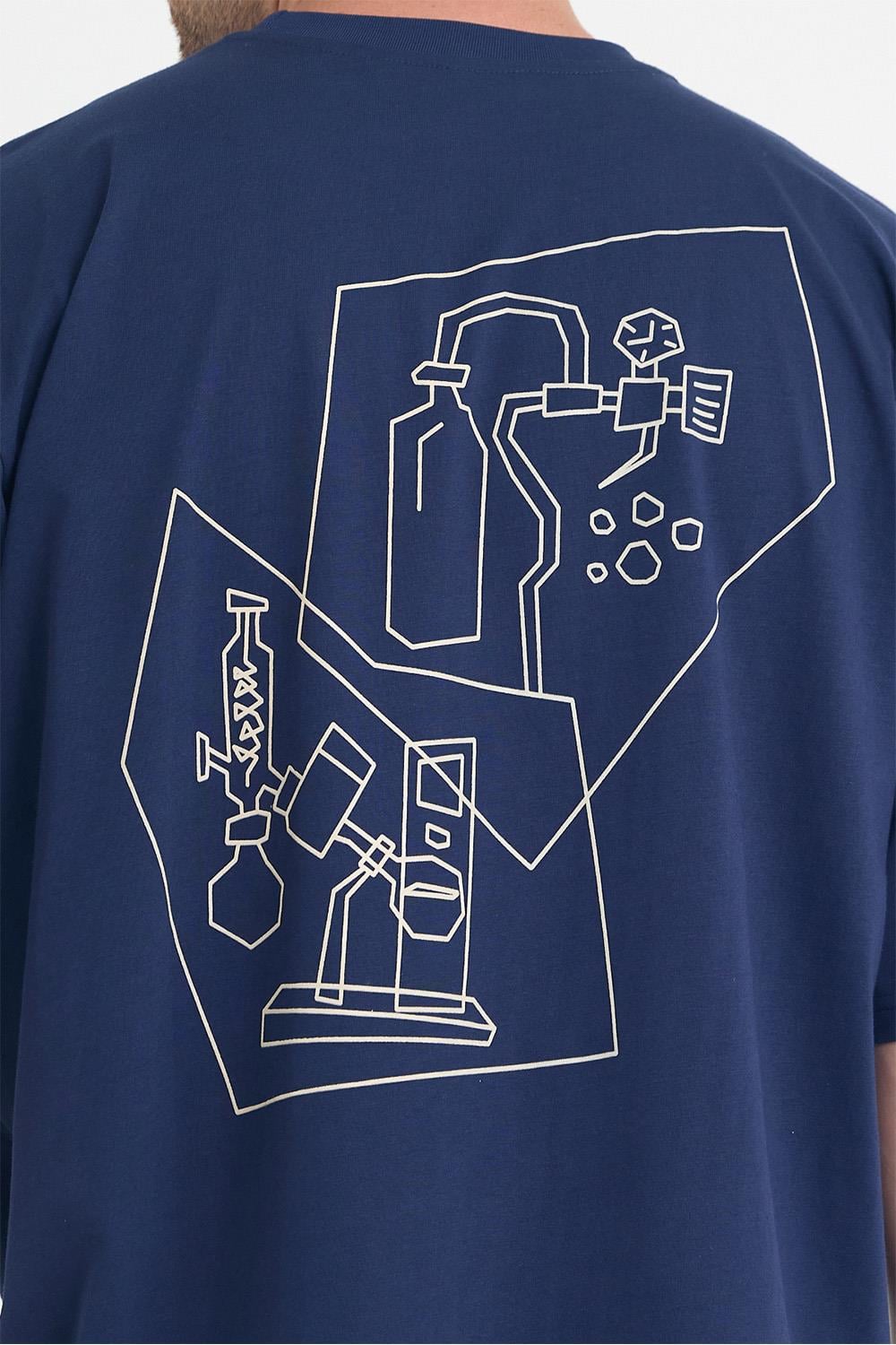 Erkek Relaxed 002 Oversize Lacivert T-Shirt