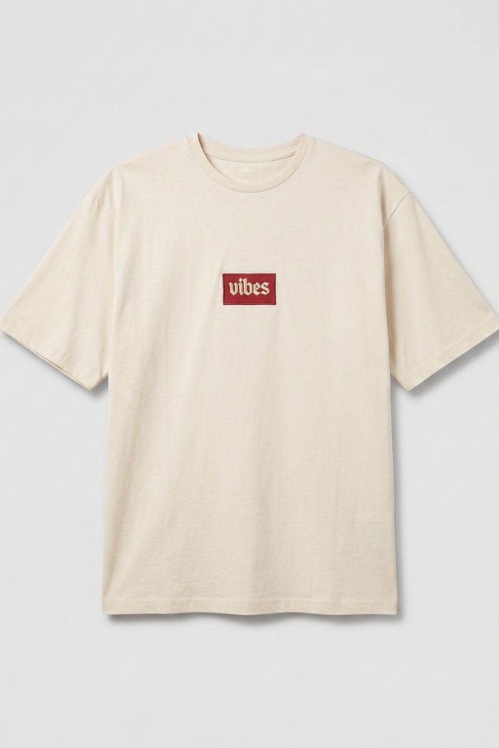 Erkek Relaxed 003 Oversize Krem T-Shirt