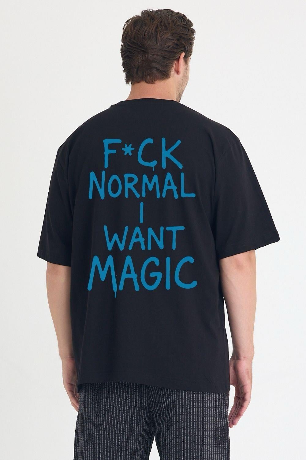 Erkek Relaxed 006 Oversize Siyah T-Shirt