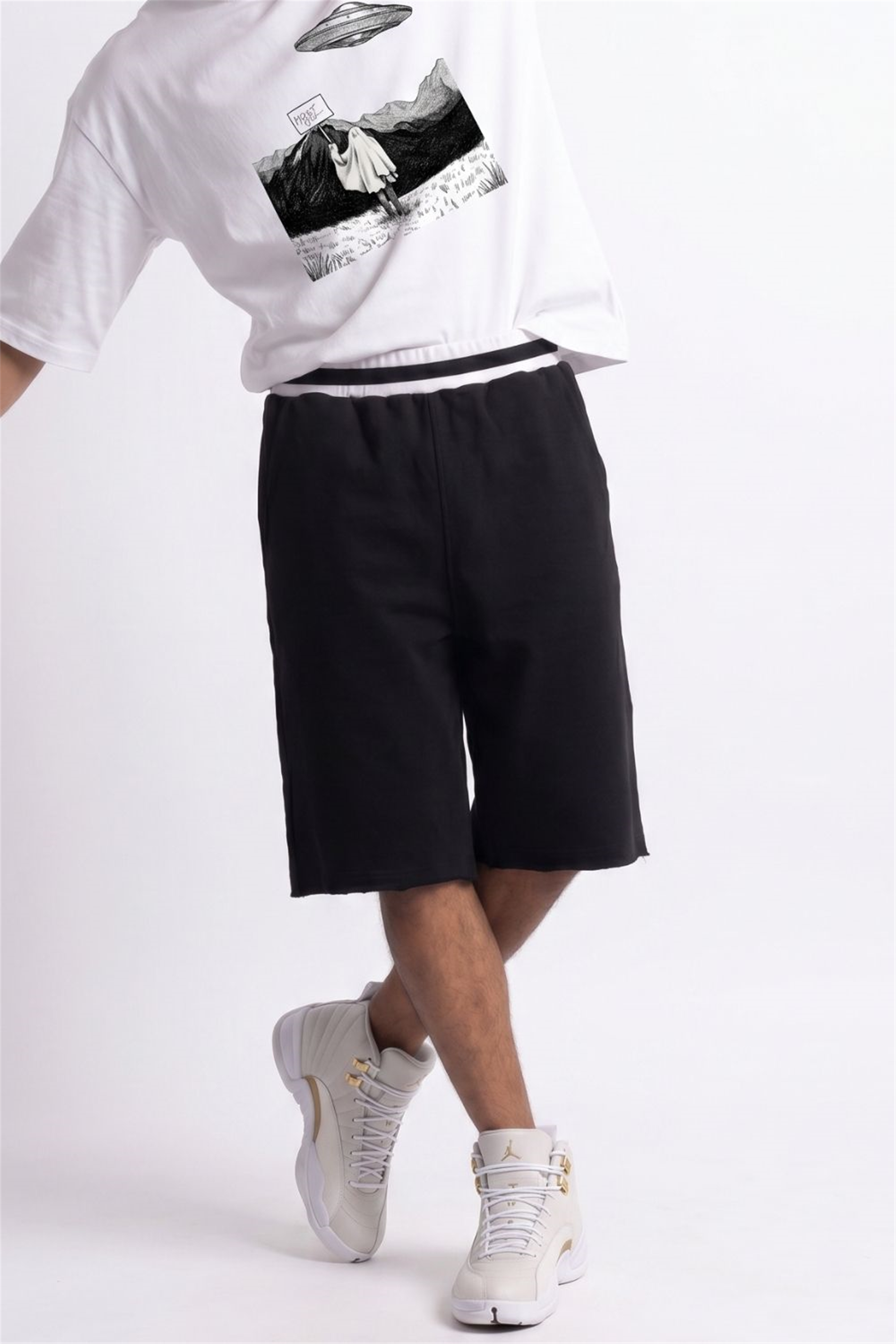 Erkek Yang Siyah Jorts