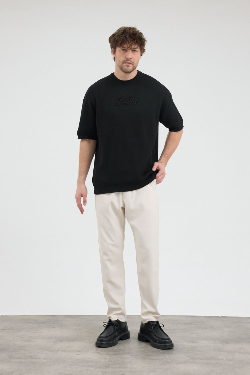 Erkek Of The Siyah Triko T-Shirt