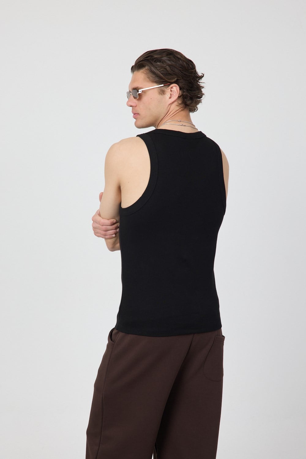 Erkek Tank Top Siyah Atlet