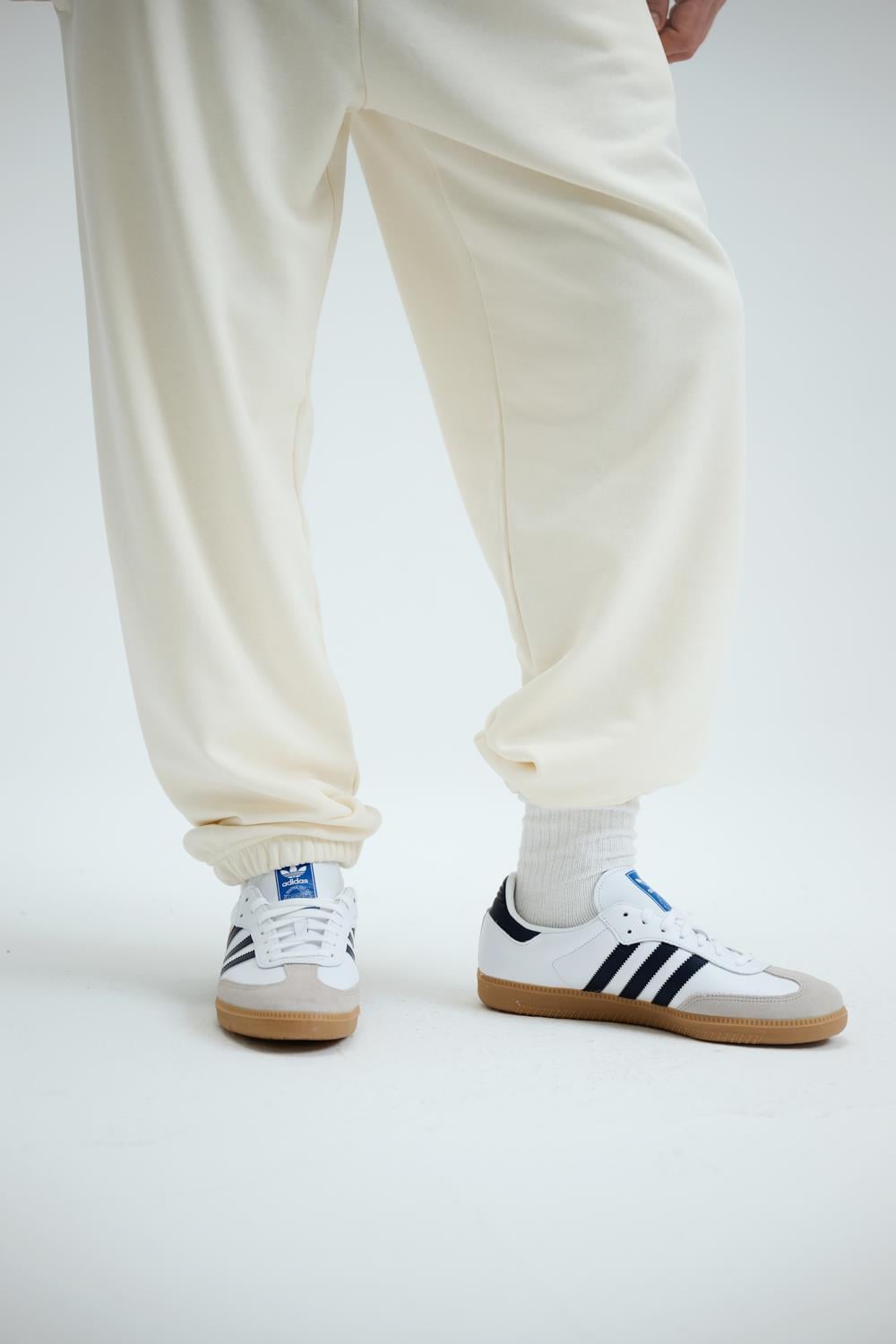 Erkek Timeless Jogger Krem Eşofman Altı