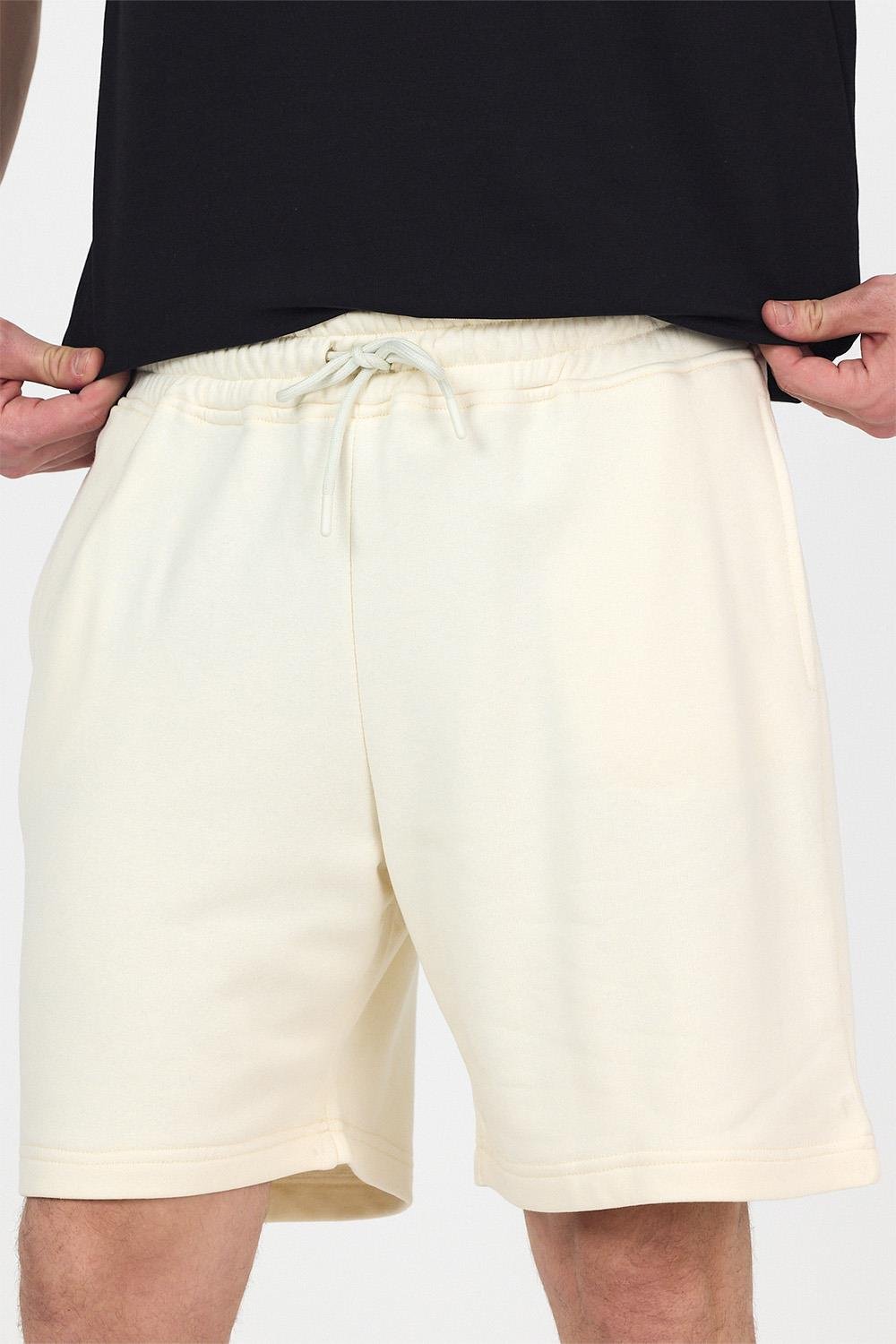 Erkek Timeless Krem Şort